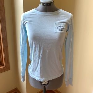 Ivory Ella Blue Long Sleeve Top